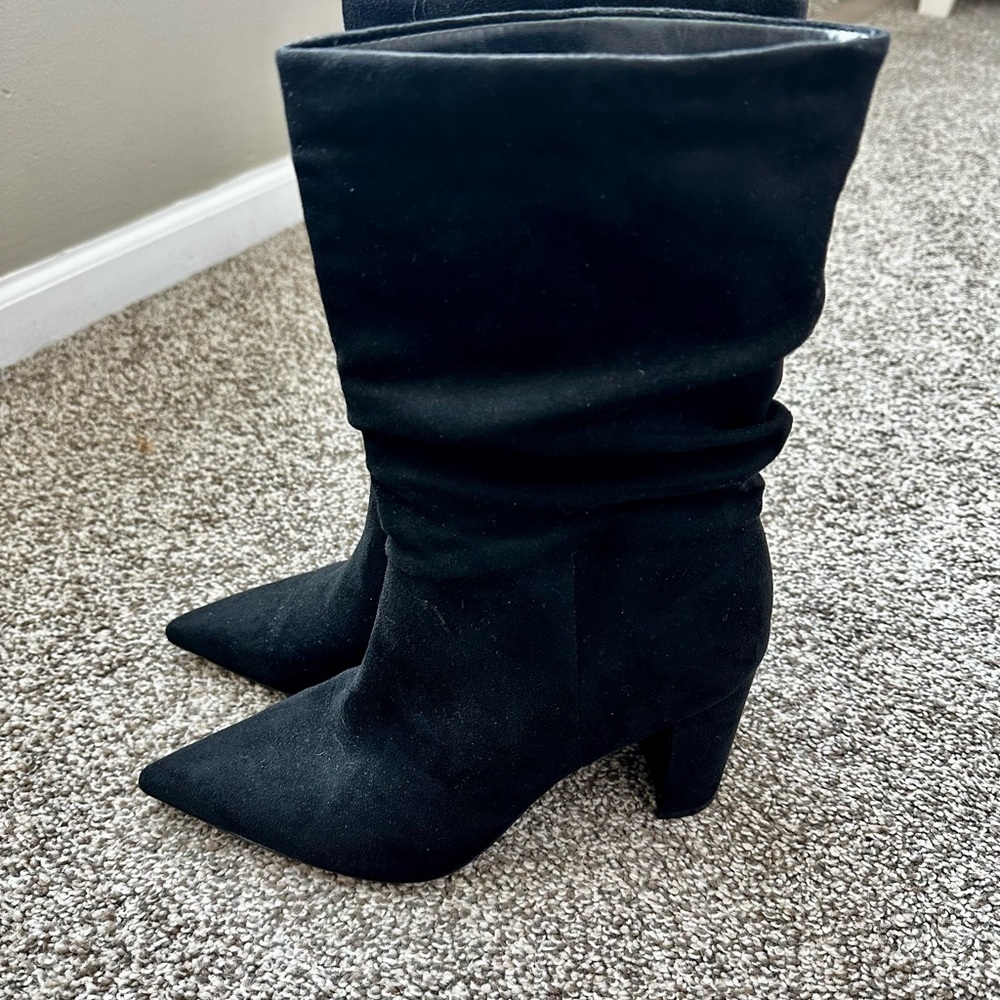 Nine West Black Heeled Boots